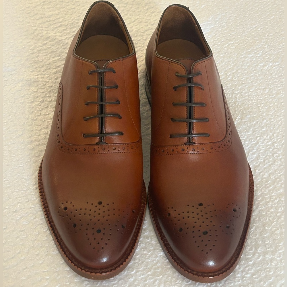 Brand New Tan Leather Beckett Simonon Brent Oxfords